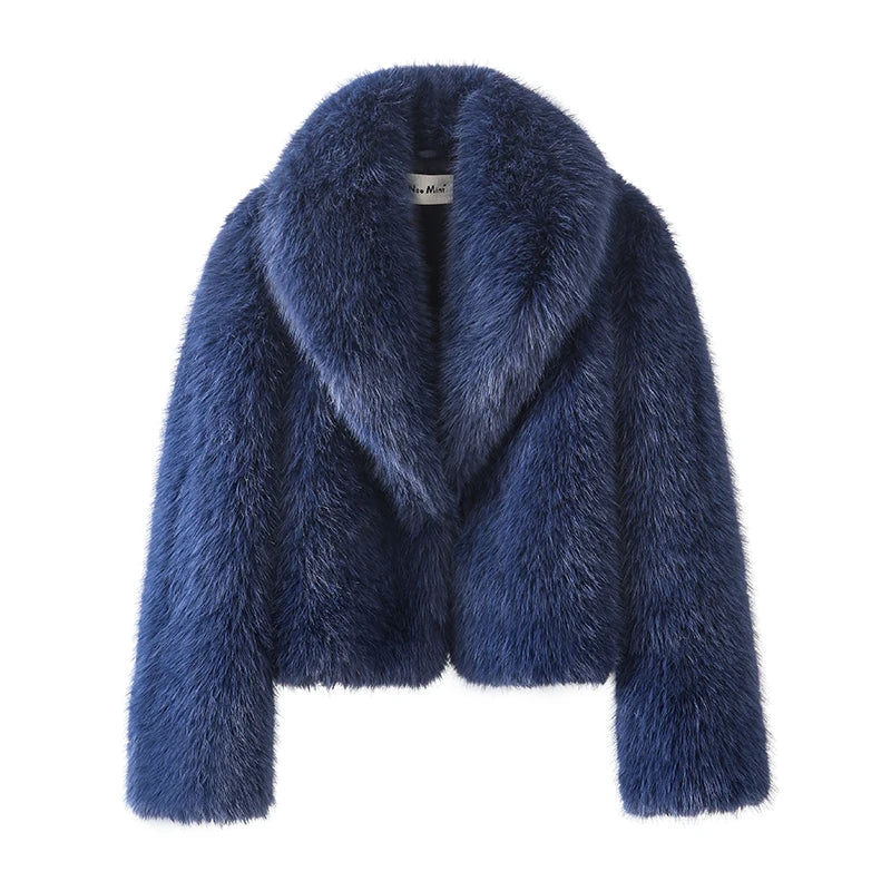 Manteau en Fausse Fourrure