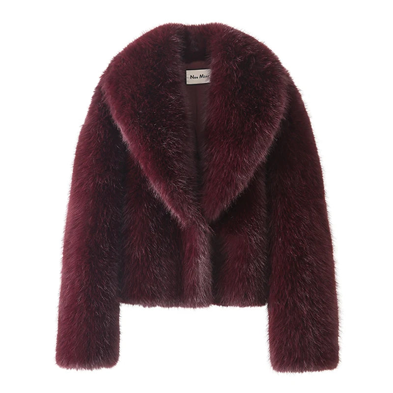 Manteau en Fausse Fourrure