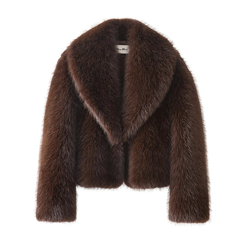 Manteau en Fausse Fourrure