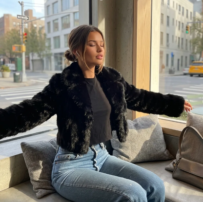 Manteau en Fausse Fourrure