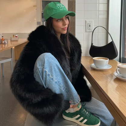 Manteau en Fausse Fourrure
