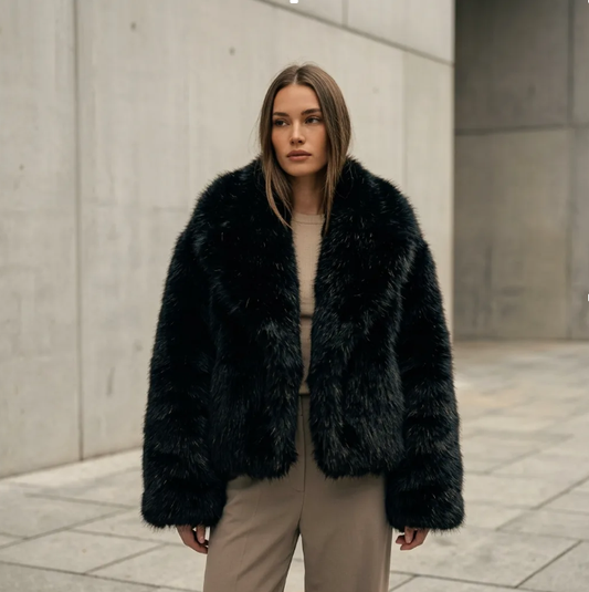 Manteau en Fausse Fourrure