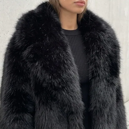 Manteau en Fausse Fourrure